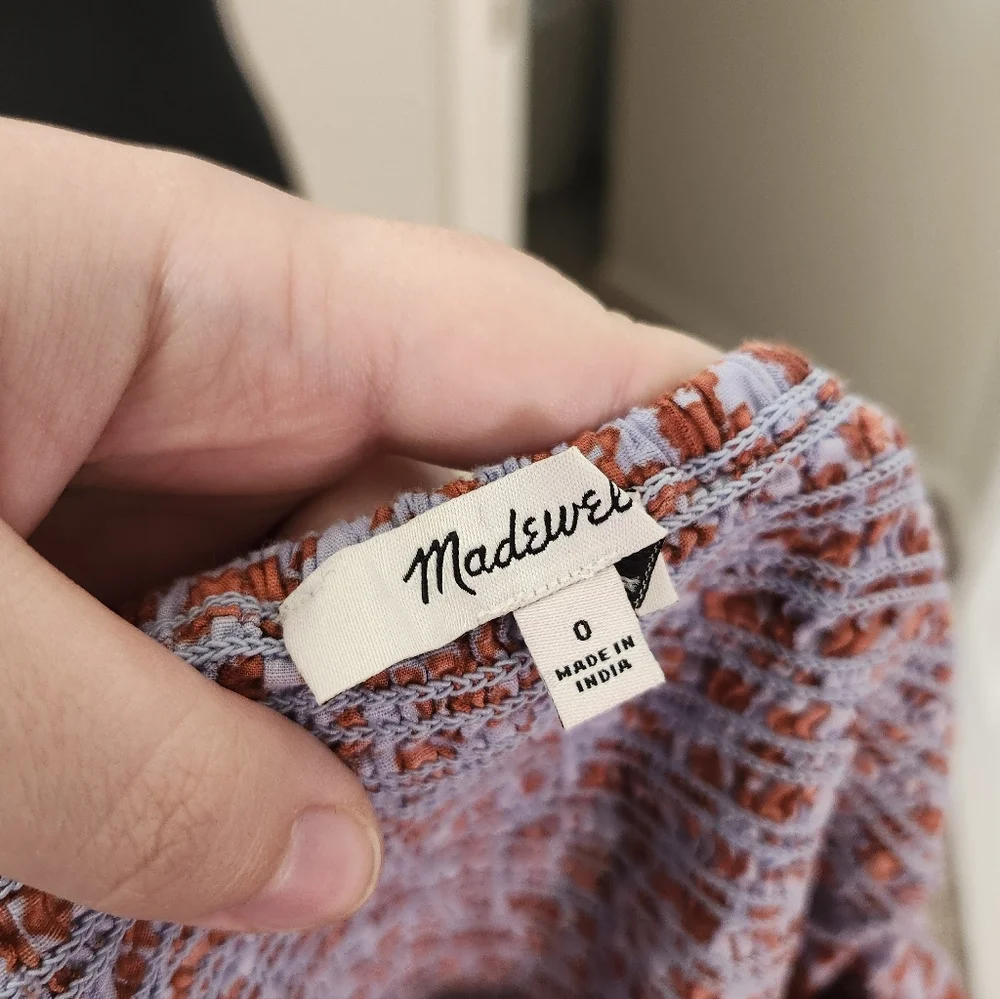 Madewell Floral Puff Sleeve Top 0